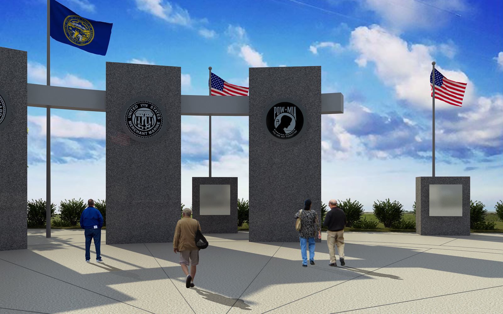 Memorial rendition 3